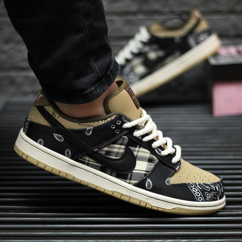 Мужские кроссовки nike sb x travis scott, мужественные кроссовки найк ...