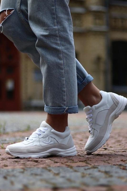 Кроссовки женские ch*anel sneakers white — цена 1450 грн в каталоге ...