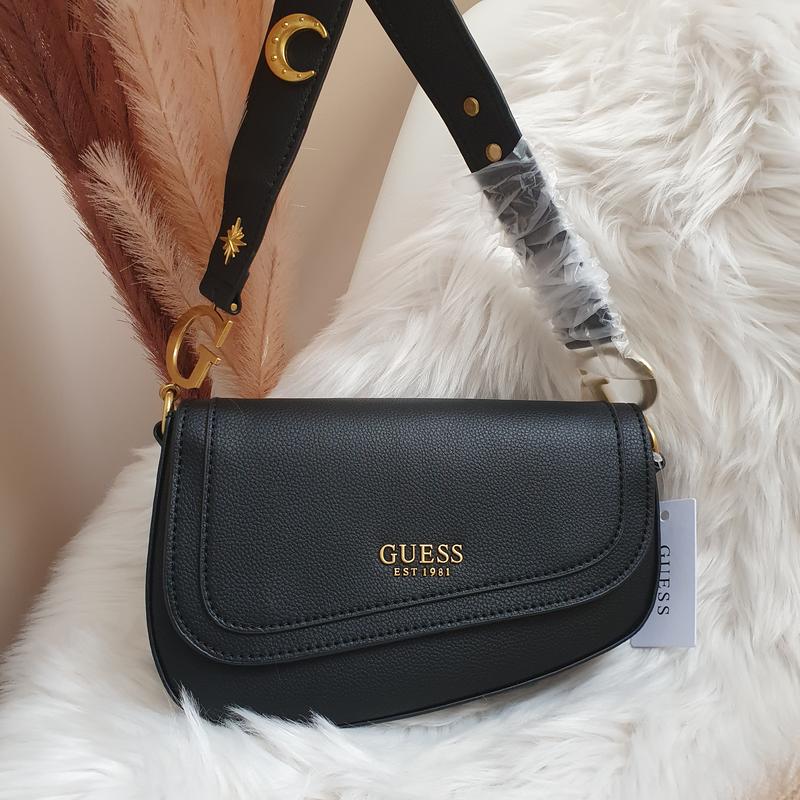 Сумка guess saddle седло чорна нова — цена 1950 грн в каталоге Сумки ...