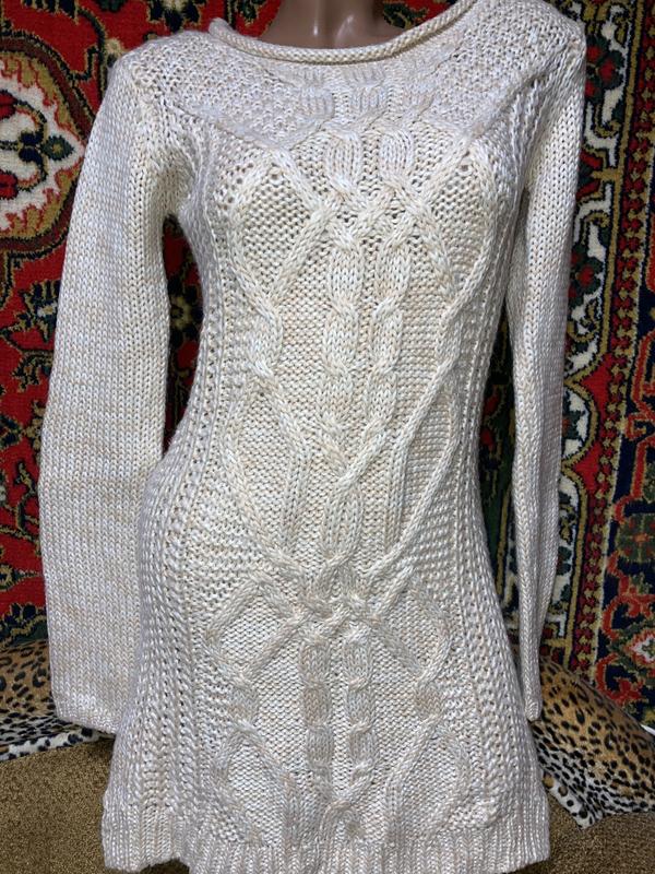 Красивенная мягусенькая вязаная туника с косами для фотосессии — цена ...