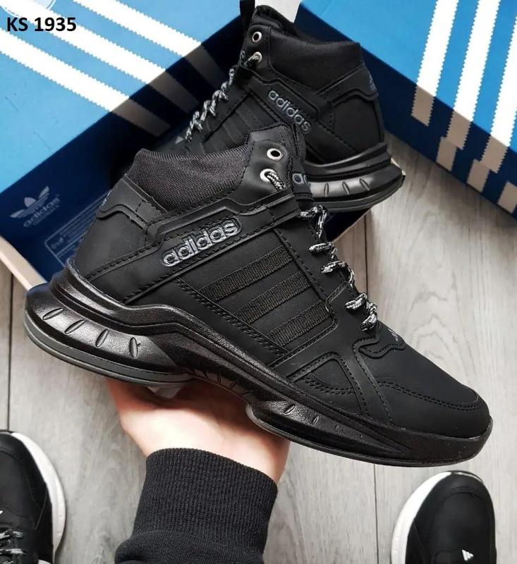 Кроссовки snickers с термо носком adidas termo high черные с черной ...