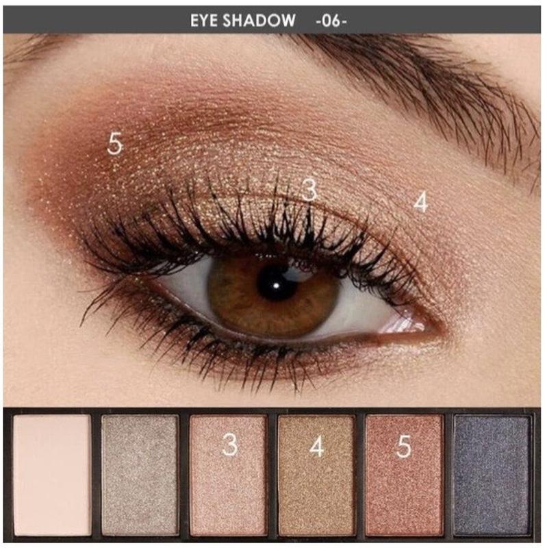 Палетка теней для век focallure smokey eyeshadow palette 06, 8 г — цена ...