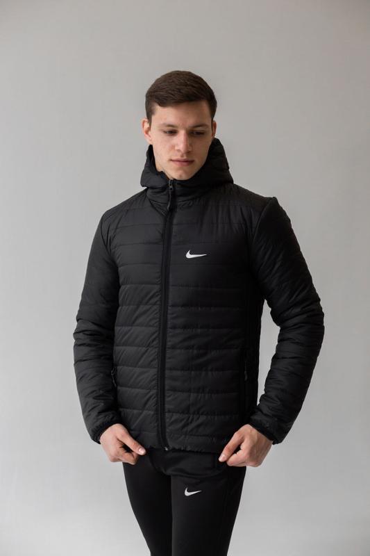 Мужская куртка nike на весну / осень черная — цена 1350 грн в каталоге ...