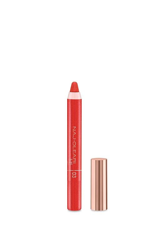 Сяйна помада з ефектом вологих губ naj-oleari shine vibes lipstick тон ...