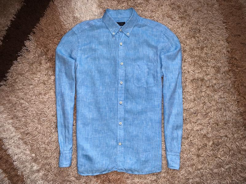 Рубашка льняная massimo dutti 100% лен, оригинал — цена 850 грн в ...