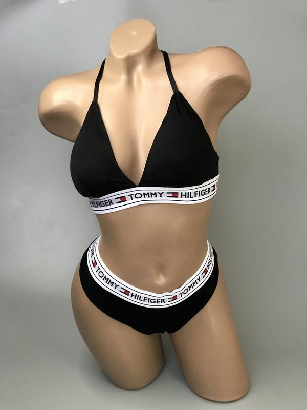 Черный женский комплект белья tommy hilfiger, женское белье, нижнее белье,черничный женткий комплект белья томами халфигер, подарок девушке — цена469 грн в каталоге Комплекты ✓ Купить женские вещи по доступной цене