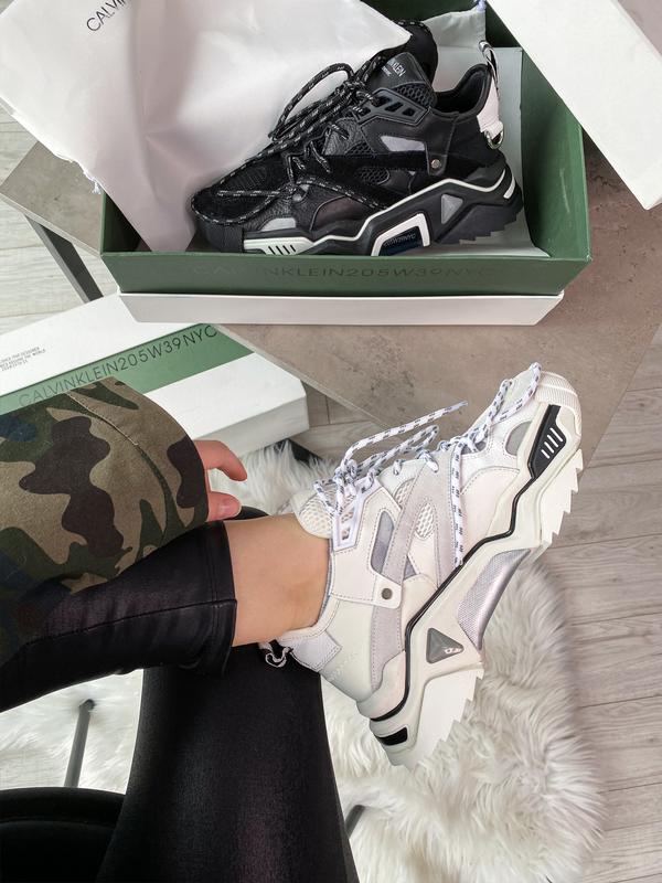 Кроссовки женские calvin klein strike 205 premium, белые, келвин кляйн ...