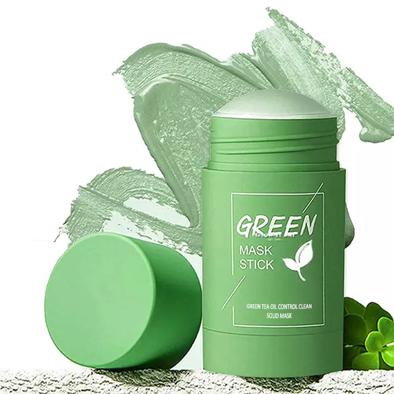 Зелена маска стік, green mask stick, маска для обличчя від чорних цяток ...