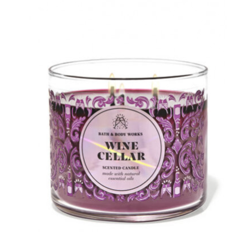 Свечка на 3 фителя bath and body works wine cellar — цена 790 грн в ...
