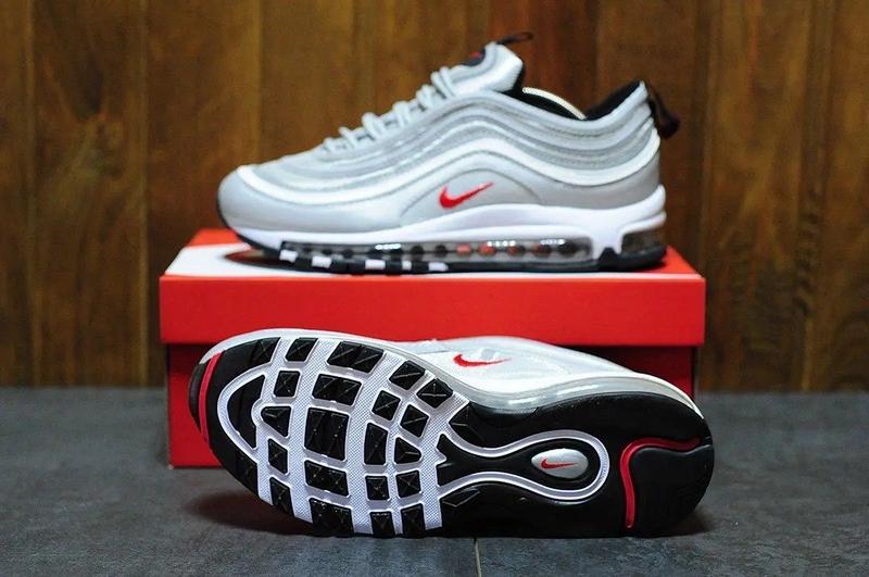 Женские кроссовки nike air max 97 silver nike air force 1 женские серые ...