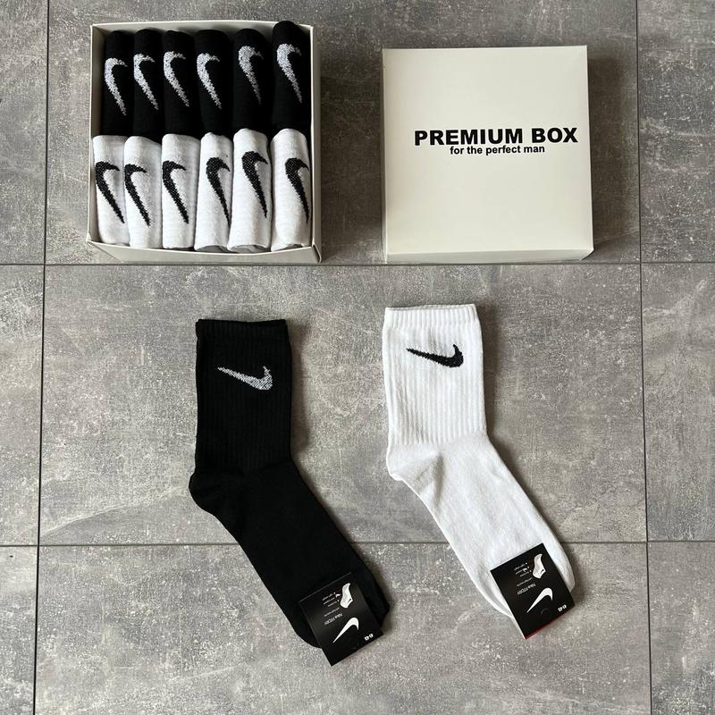 Подарочный набор мужских носков nike найк premium box мужские носки 12 ...