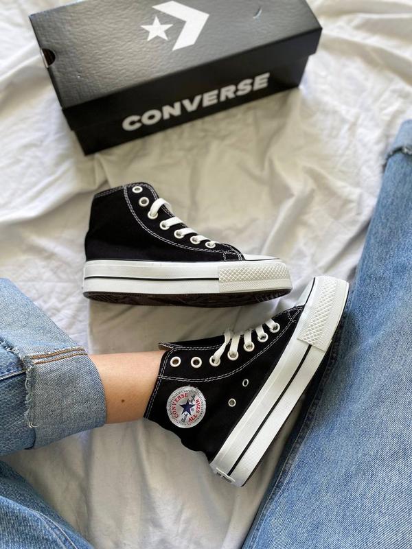 Конверсы женские converse chuck taylor classic black high top 🤍 — цена ...
