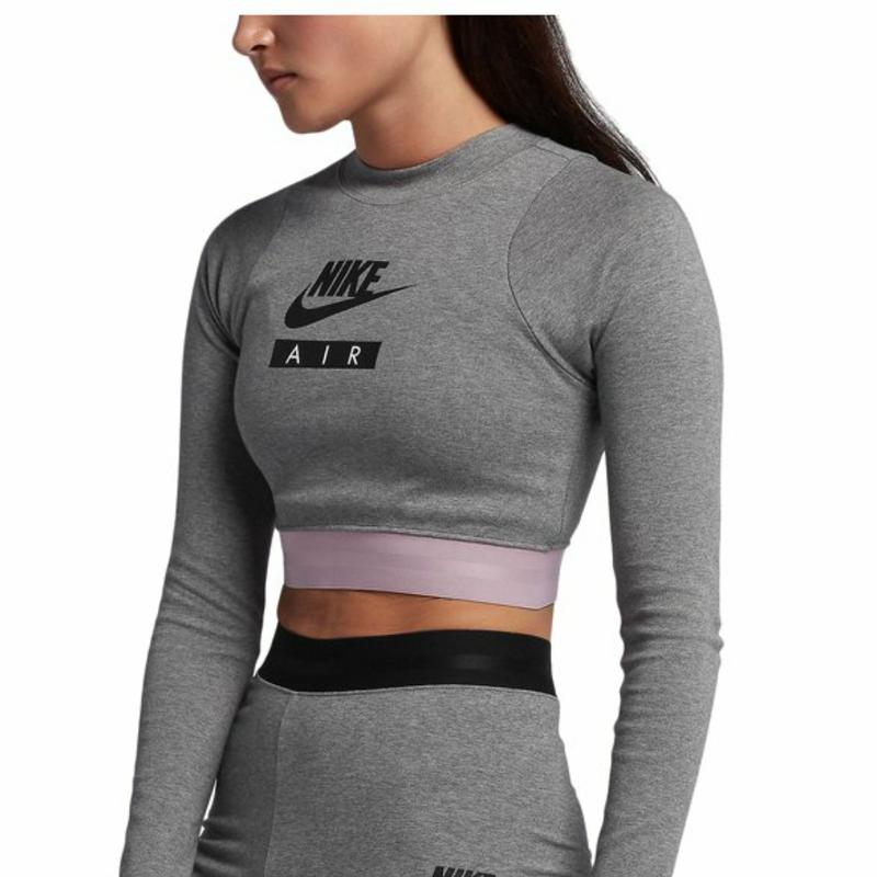 ️nike air long sleeve ️укороченный найк аир топ женский спортивный ...