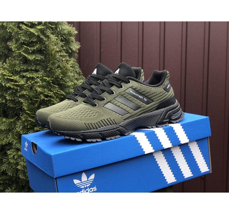 Кроссовки мужское adidas marathon t зеленое / кроссовки мужские адидас ...