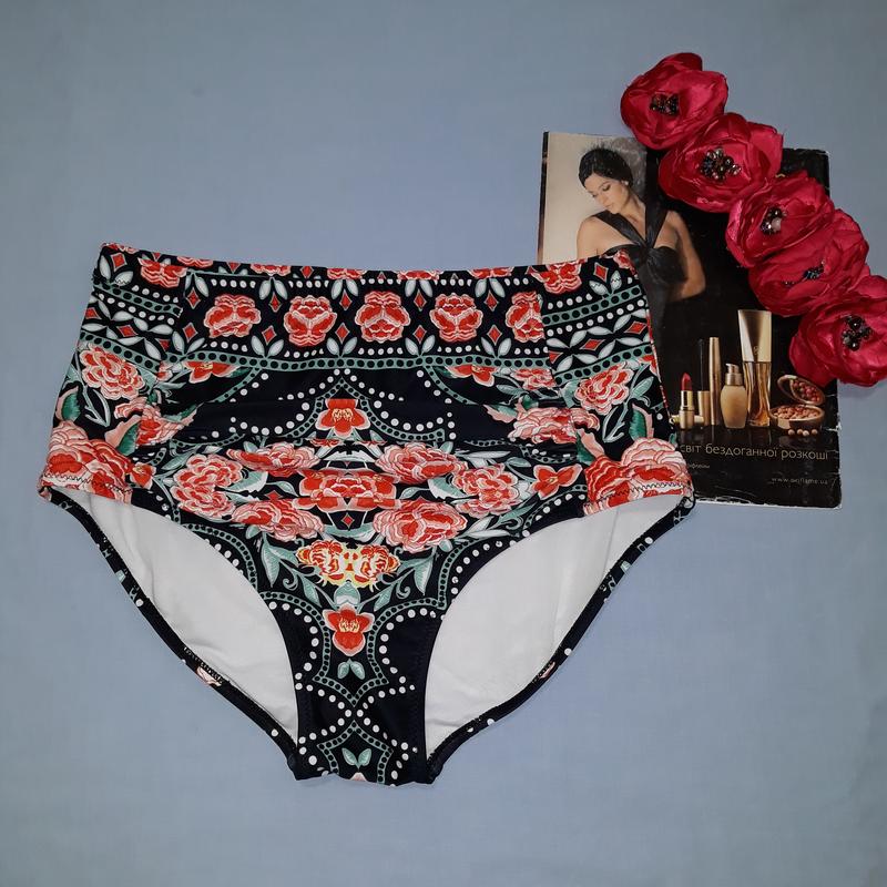 Низ от купальника женские плавки размер 52 / 18 черный бикини высокие ...