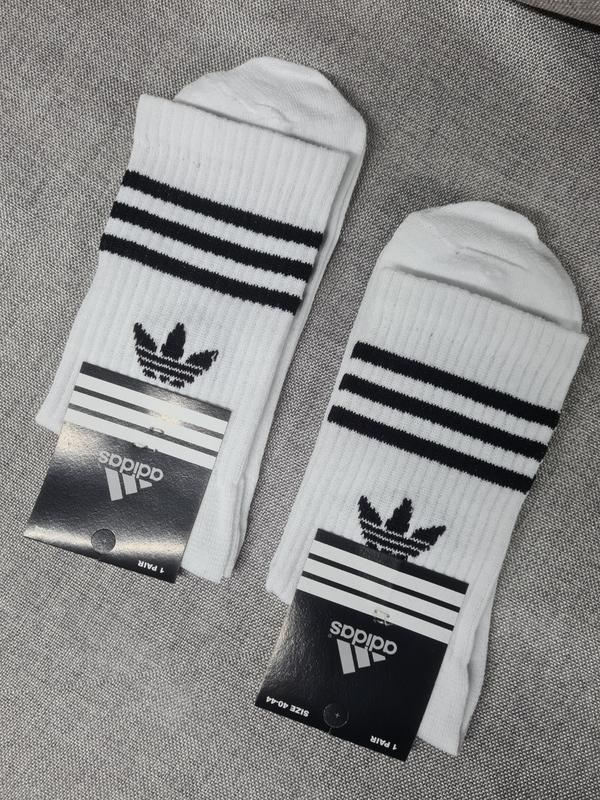Носки адидас высокие белые мужские унисекс, белые носки adidas, носки ...