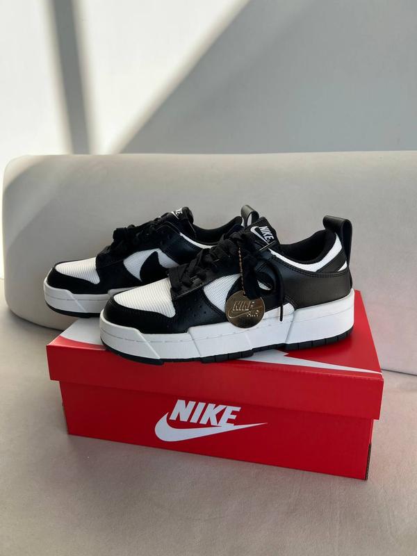 Кеды женские иссуперовые найк nike dunk low disrupt black/white — цена ...