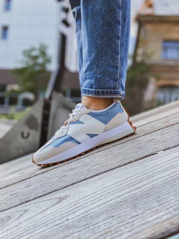 Женские кроссовки levis x new balance 327 washed denim / smb — цена ...