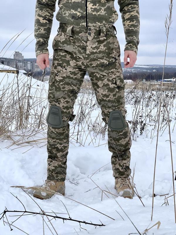 Тактические штаны с наколенниками пиксель военные тактические штаны с ...