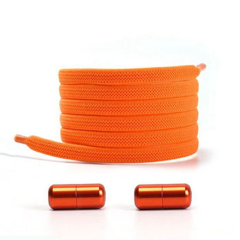 Эластичные плоские шнурки с фиксатором, удобные ленивые резинки без ...