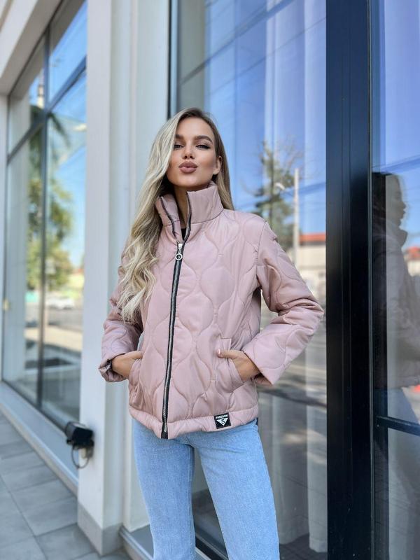 Спортивная стеганная женская куртка на змейке в стиле zara 42/44,46/48 ...