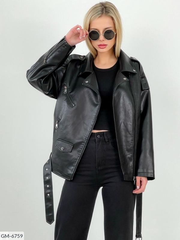 Куртка косуха оверсайз экокожа .хит сезона весна 2022. размеры s,m,l,xl ...