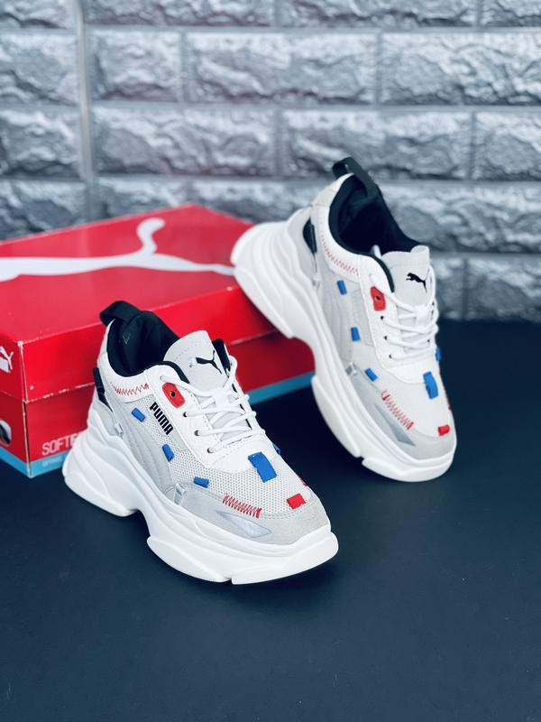 Кроссовки puma rs-x женские стильные пума, разноцветные на высокой ...
