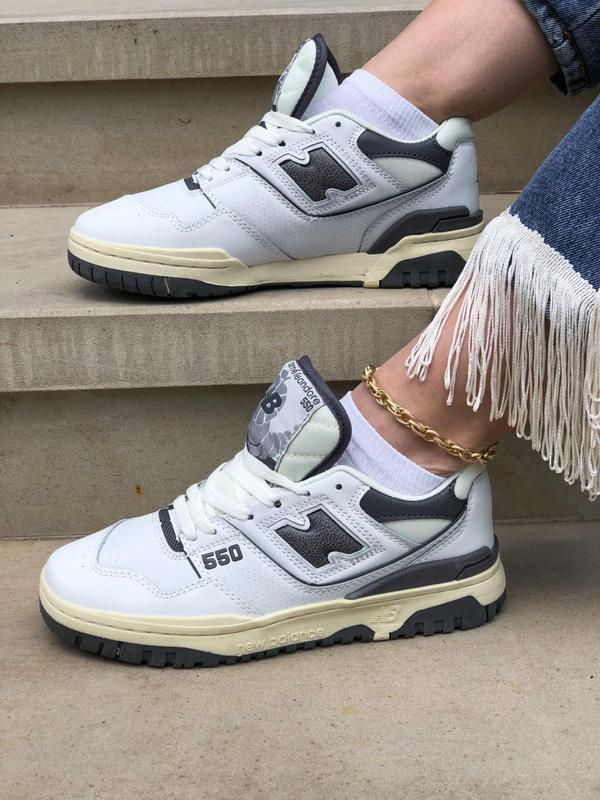 Женские кроссовки new balance 550 aime leon dore white navy / smb ...