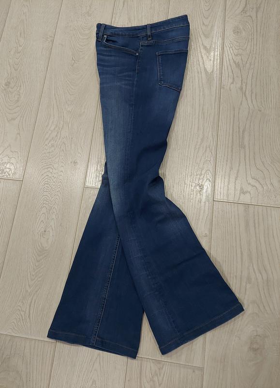 Крутые джинсы клеш zara women premium denim collection синие 46-48 ...