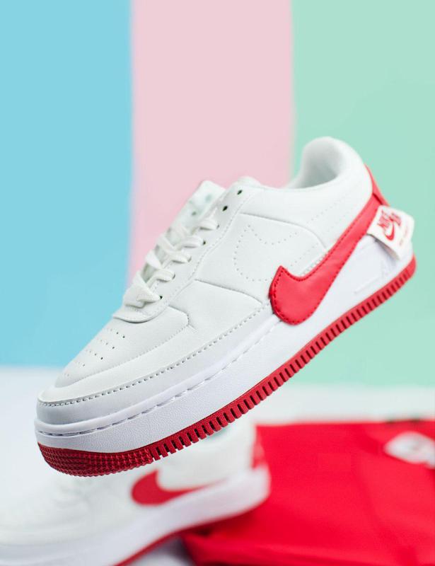 nike air force 1 jester red and white