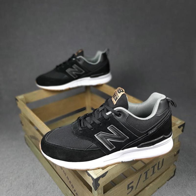 Кроссовки нью баланс мужские замша/сетка new balance 574 чёрные — цена ...
