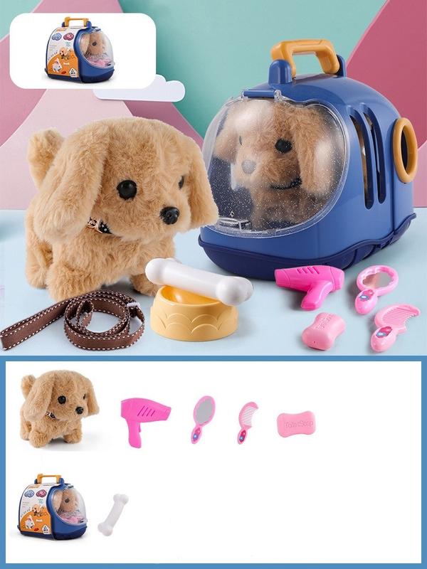 Интерактивная игрушка собачка в переноске. игровой набор мой питомец с ...