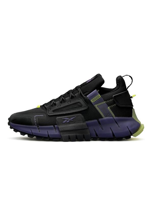 Кроссовки мужские reebok zig kinetica edge черные фиолетовые, рибок зиг ...