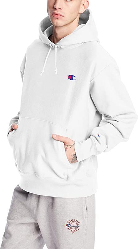 champion reverse weave pullover hoodie white 1849 114415789