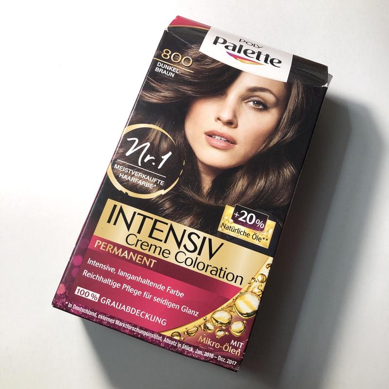 Немецкая краска для волос schwarzkopf poly palette 800 темно-каштановая ...