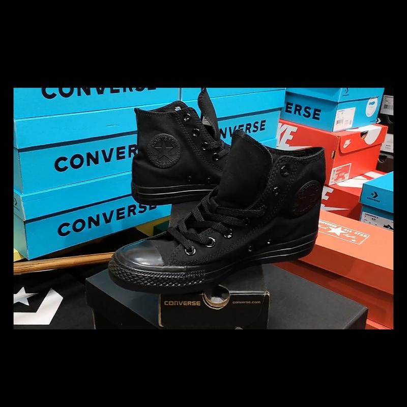 Converse hi mono black new arrivals
