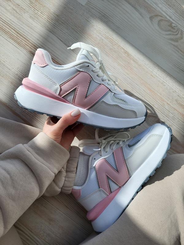 Женские кроссовки new balance 327 white pink — цена 2060 грн в каталоге ...