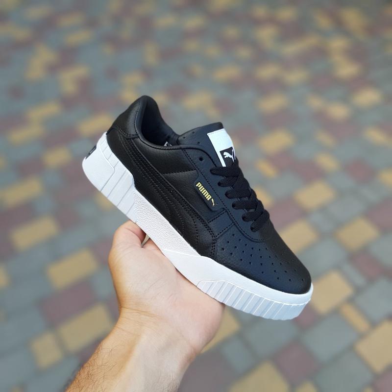 Женские черные кожаные кроссовки puma cali 🆕 кеды пума кали — цена 1699 ...