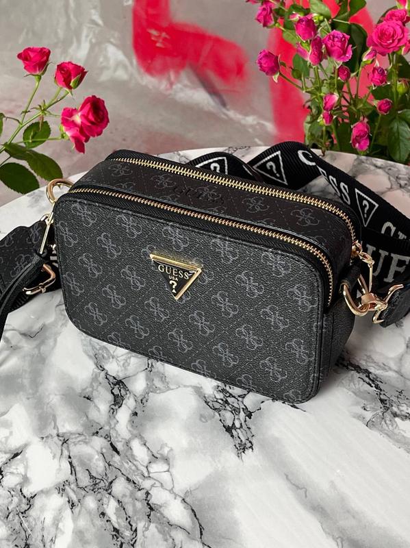 Модная женская сумка клатч кросс боди в стиле guess гесс черная — цена ...