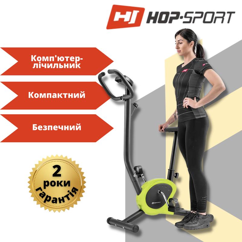 Велотренажер механический hop-sport rio hs-010h салатовый ...