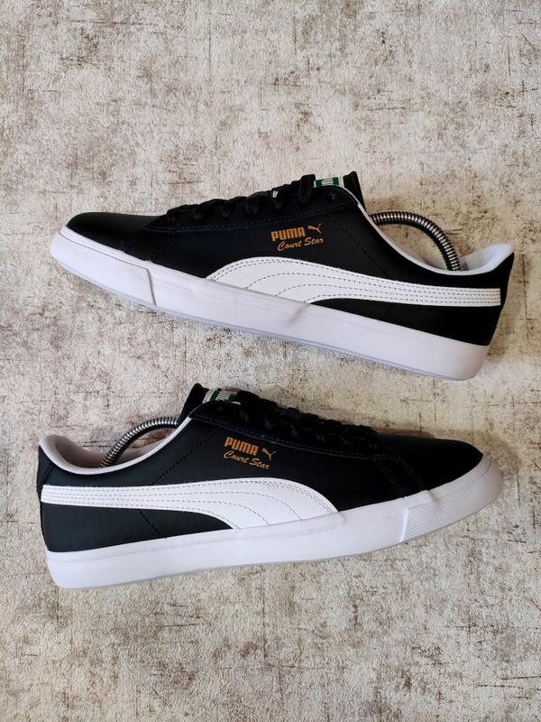 Кроссовки puma court star vulc fs оригинал пума кожаные черные кеды ...