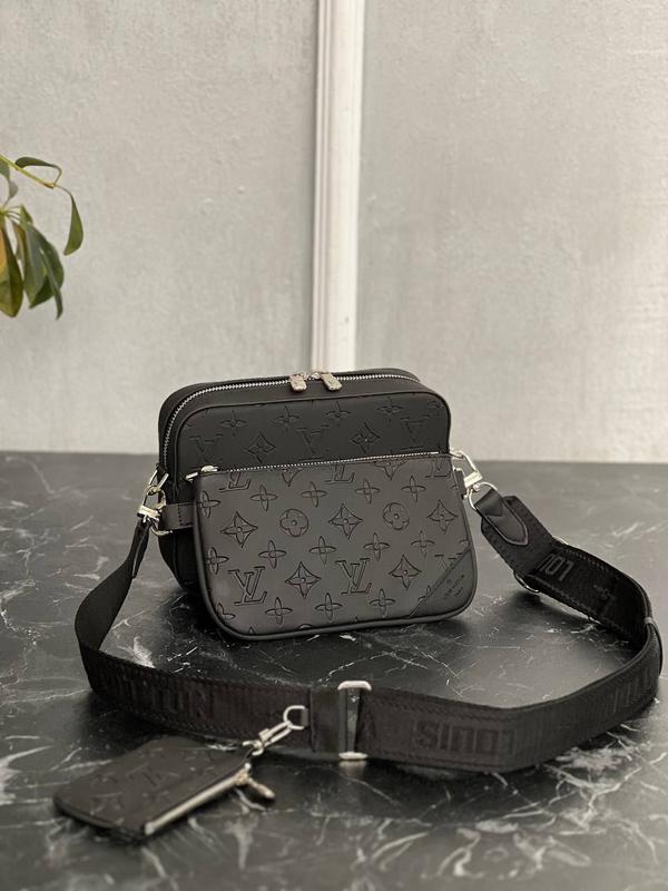 Мужская кожаная сумка в стиле louis vuitton trio messenger сумочка ...