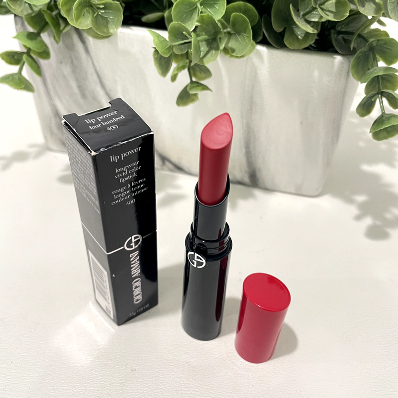 Помада стойкая giorgio armani lip power four hundred 400 мини оригинал ...