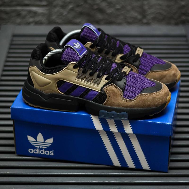 Кроссовки мужские adidas zx torsion коричневые фиолетовые, адидас зх ...
