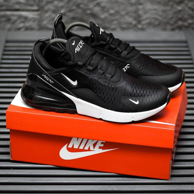 Кроссовки мужские nike air max 270 черно-белые, найк аир макс — цена ...