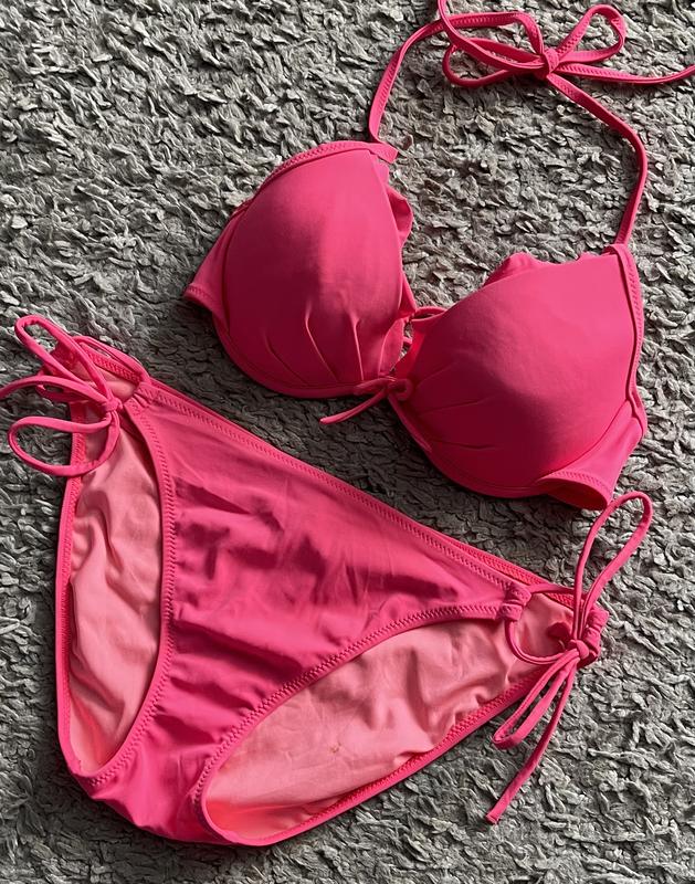 Оригинал.фирменный,яркий,раздельный купальник пуш-ап victoria's secret ...