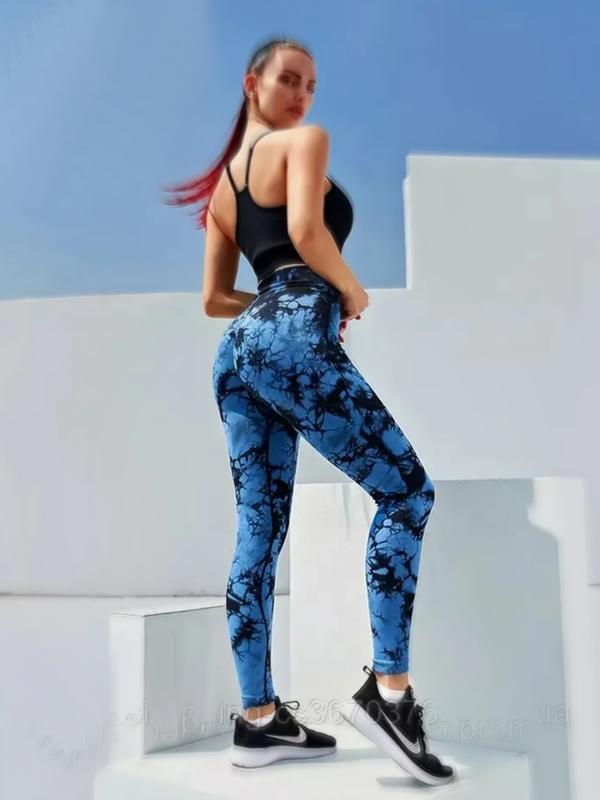 Спортивные утягивающие лосины с принтом туречица — цена 550 грн в ...
