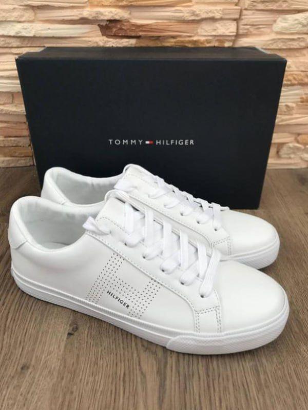Оригинальные женские кожаные белые кроссовки tommy hilfiger — цена 2232 ...