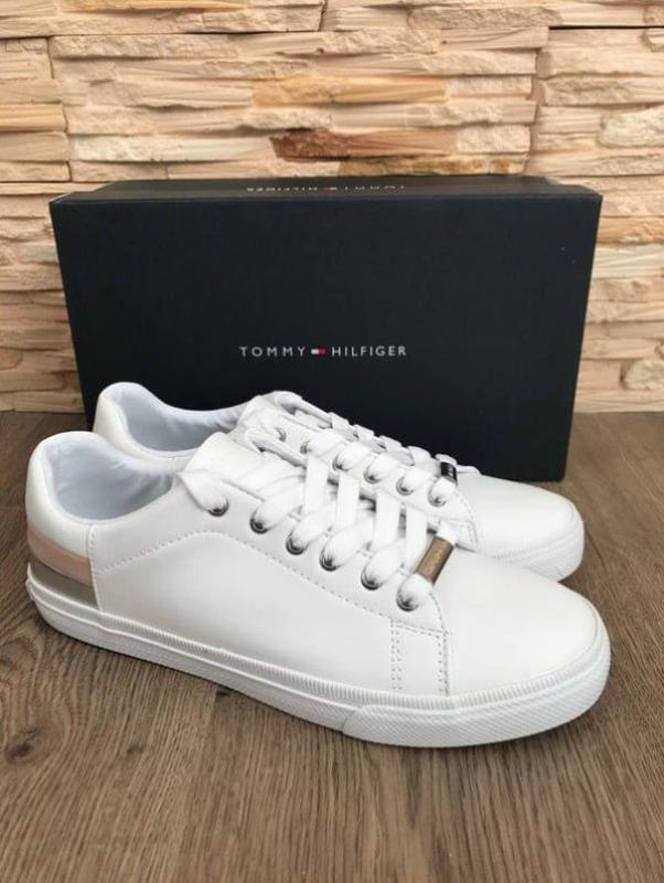 Оригинальные женские кожаные белые кроссовки tommy hilfiger — цена 2190 ...