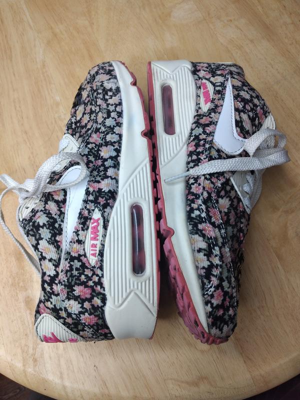 Nike air max 90 кроссовки с цветочным принтом цветок жасмина 23.5